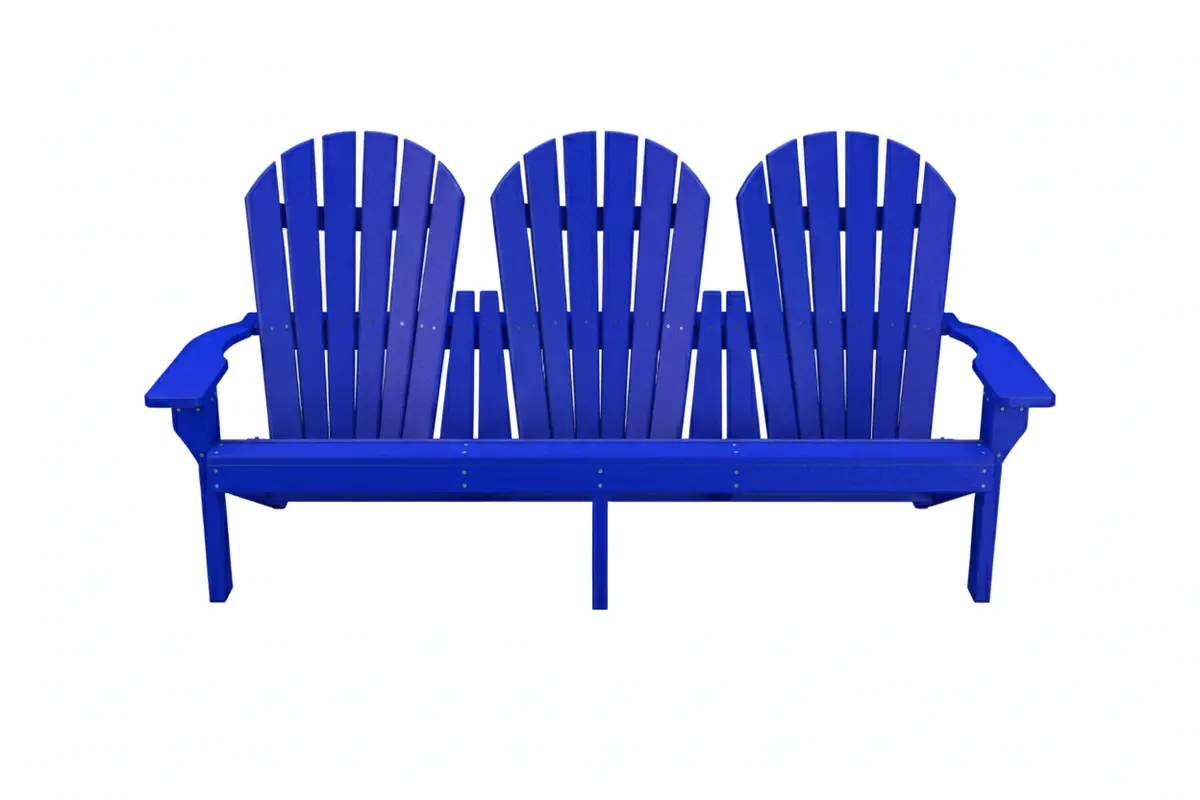 Grand Isle Recycled Plastic Adirondack Bench 1