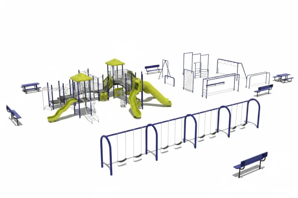 Tetons Willygoat Complete Playground And Fitness Course 1
