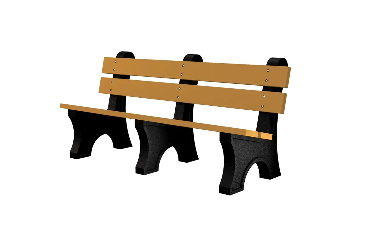 Colonial Recycled Plastic Park Bench 1