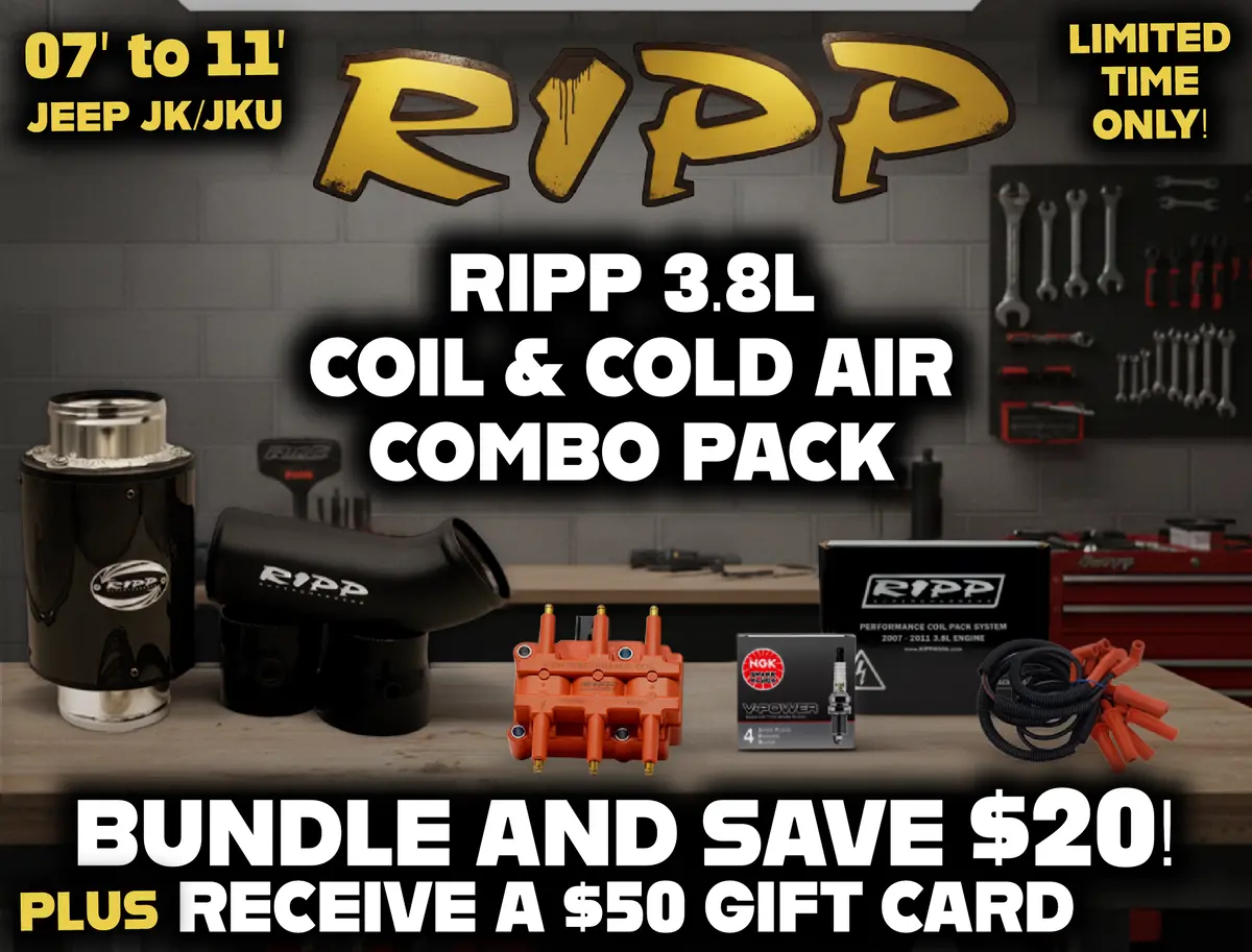 3.8 Wrangler Air Filter + Coil Pack & Wire Bundle 1
