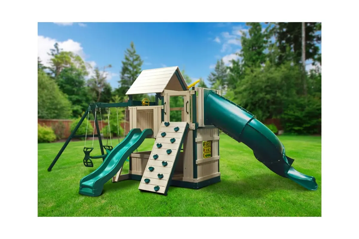 Congo Safari Lookout And Climber Swing Set 1