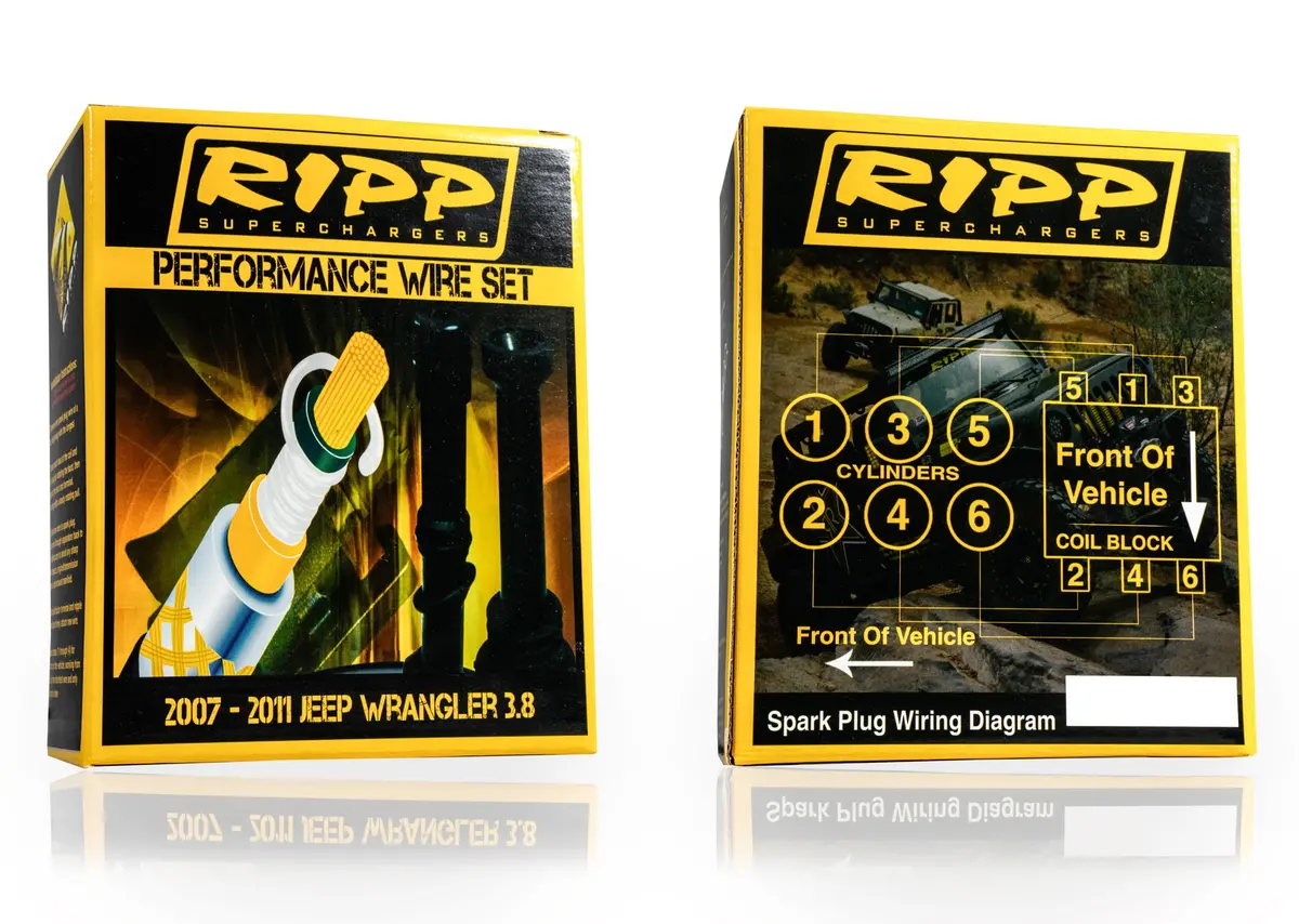 2007-2011 3.8L Wrangler Performance Spark Plug Wires 1