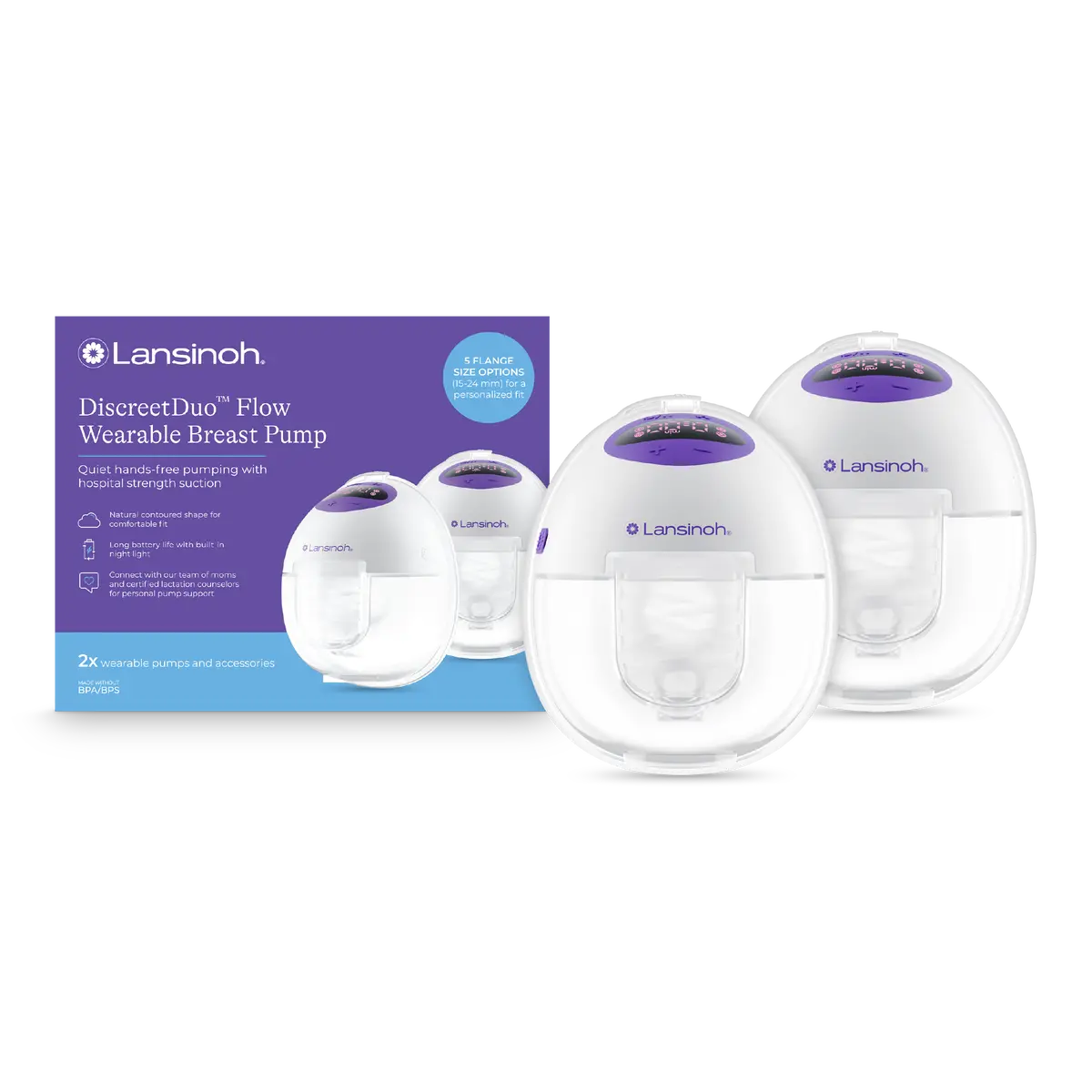 Discreetduo™ Flow Wearable Breast Pump 1