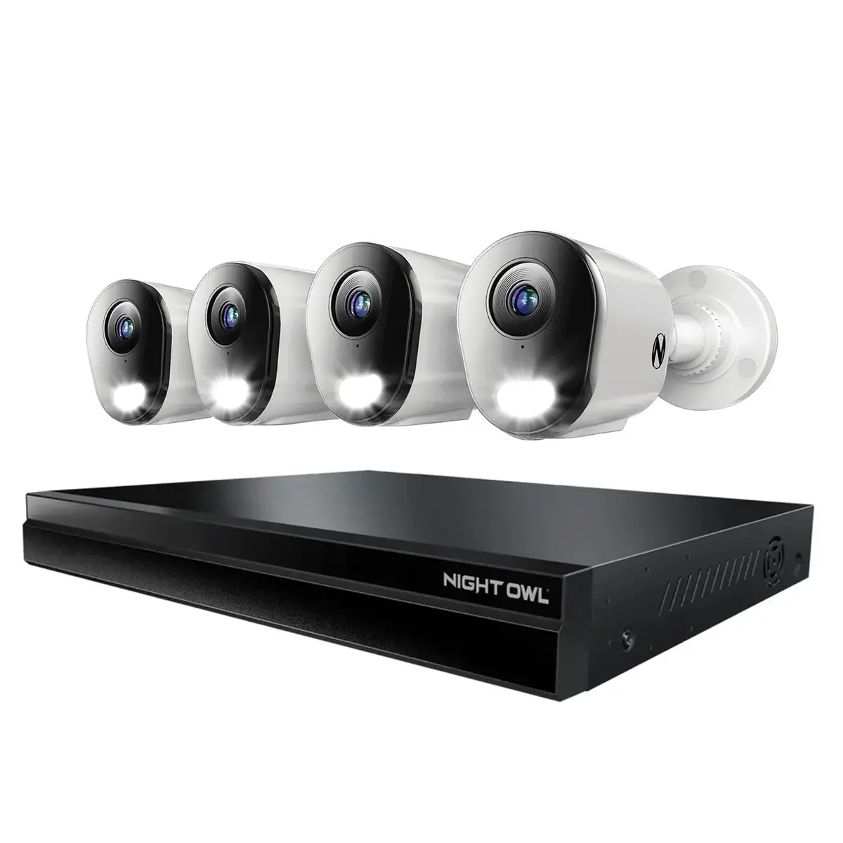 24 Channel 12Mp Envr With 4Tb Hdd And 4 Wired Ip 12Mp Bullet Cameras W 2-Way Audio - 16 Poe Ports 1