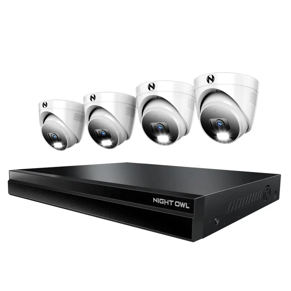 24 Channel 12Mp Envr With 4Tb Hdd And 4 Wired Ip 12Mp Dome Cameras W 2-Way Audio - 16 Poe Ports 1