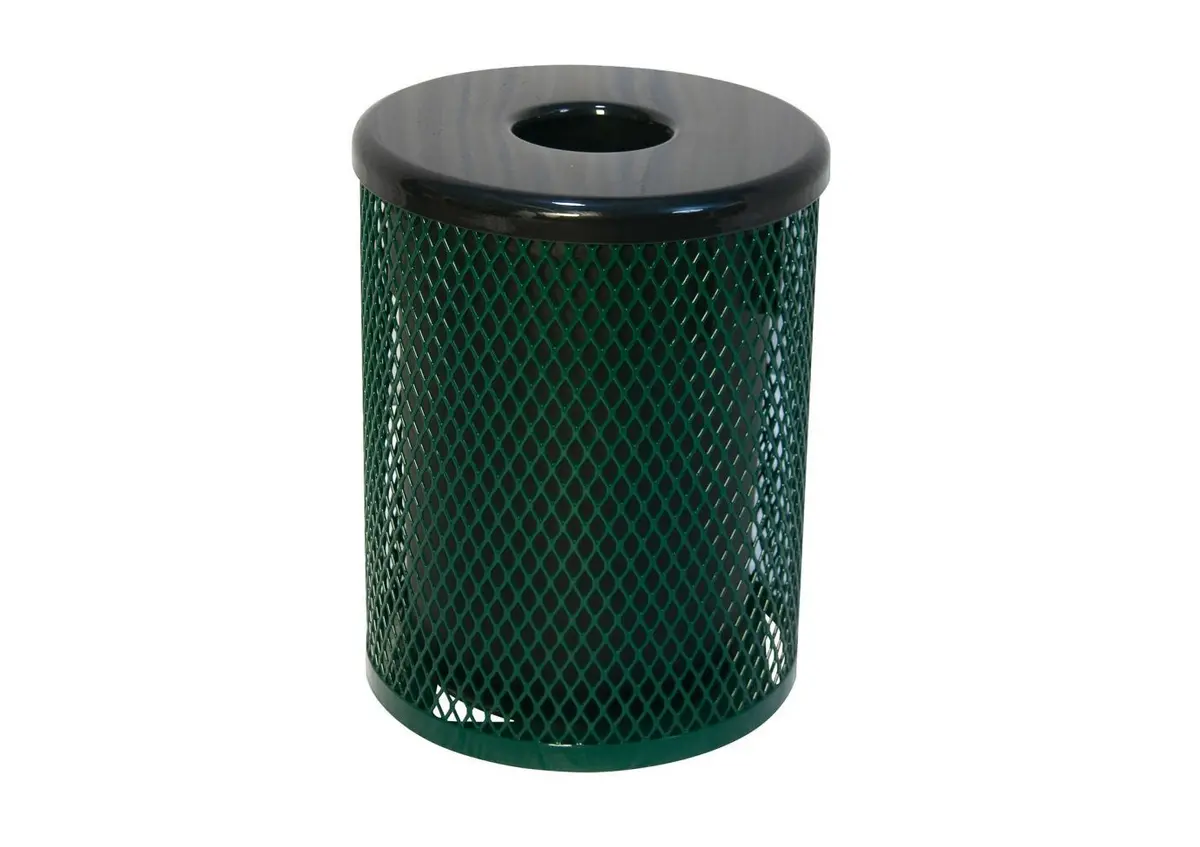 Metal Trash Receptacle 1