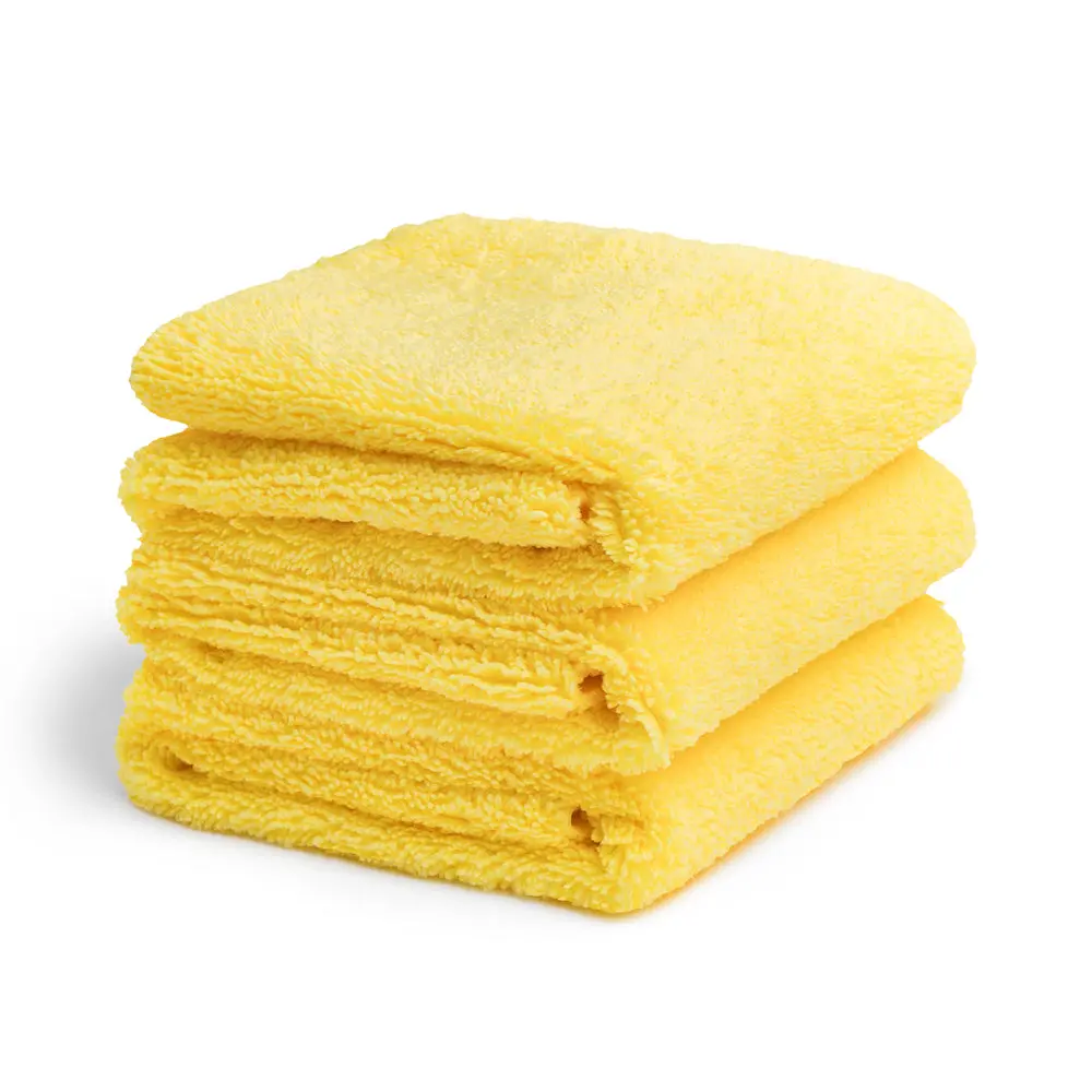 Economy Double-Sided Yellow Towel 3 Pack 1