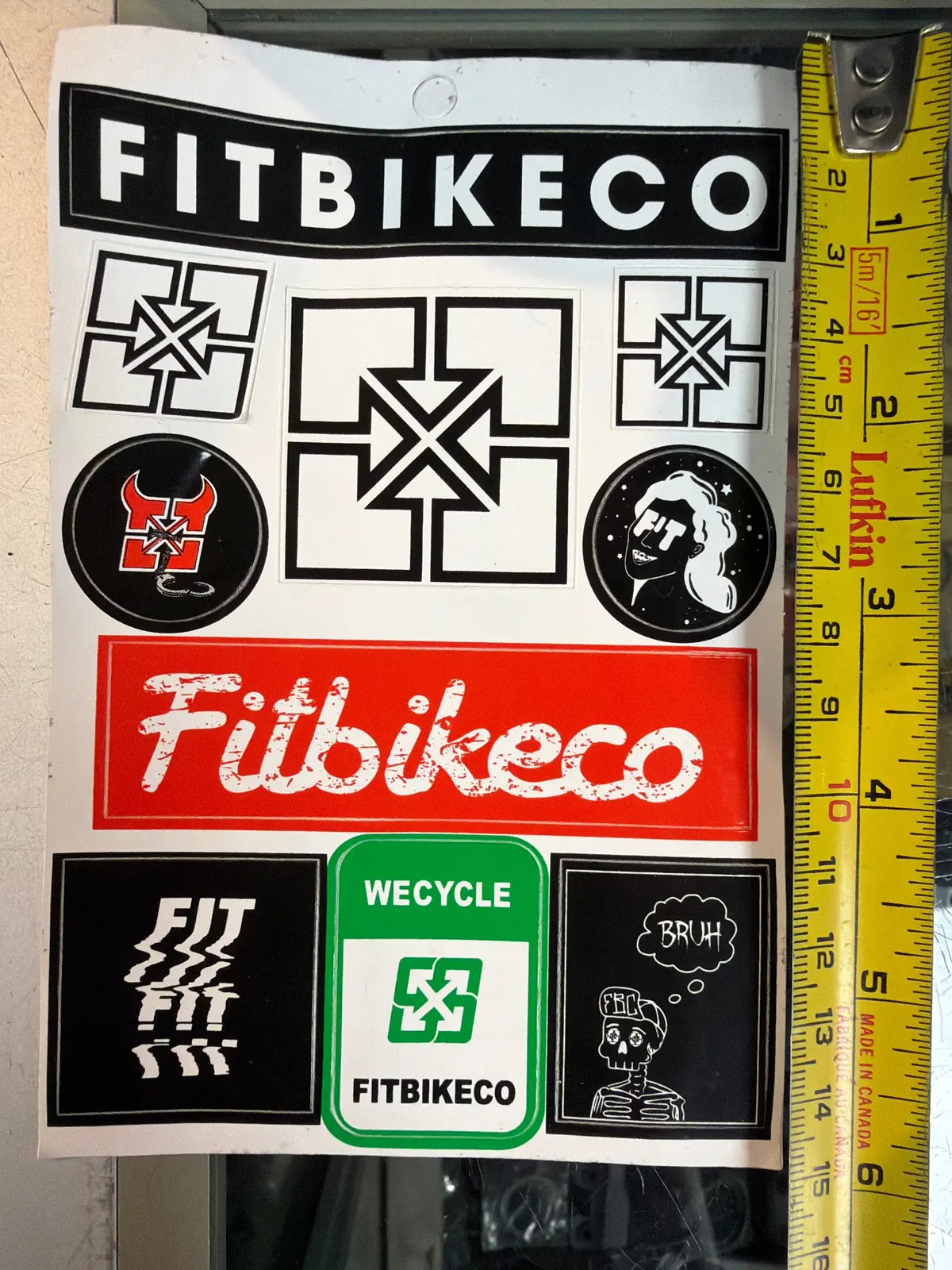 Fit Bike Co Sticker Sheet 1