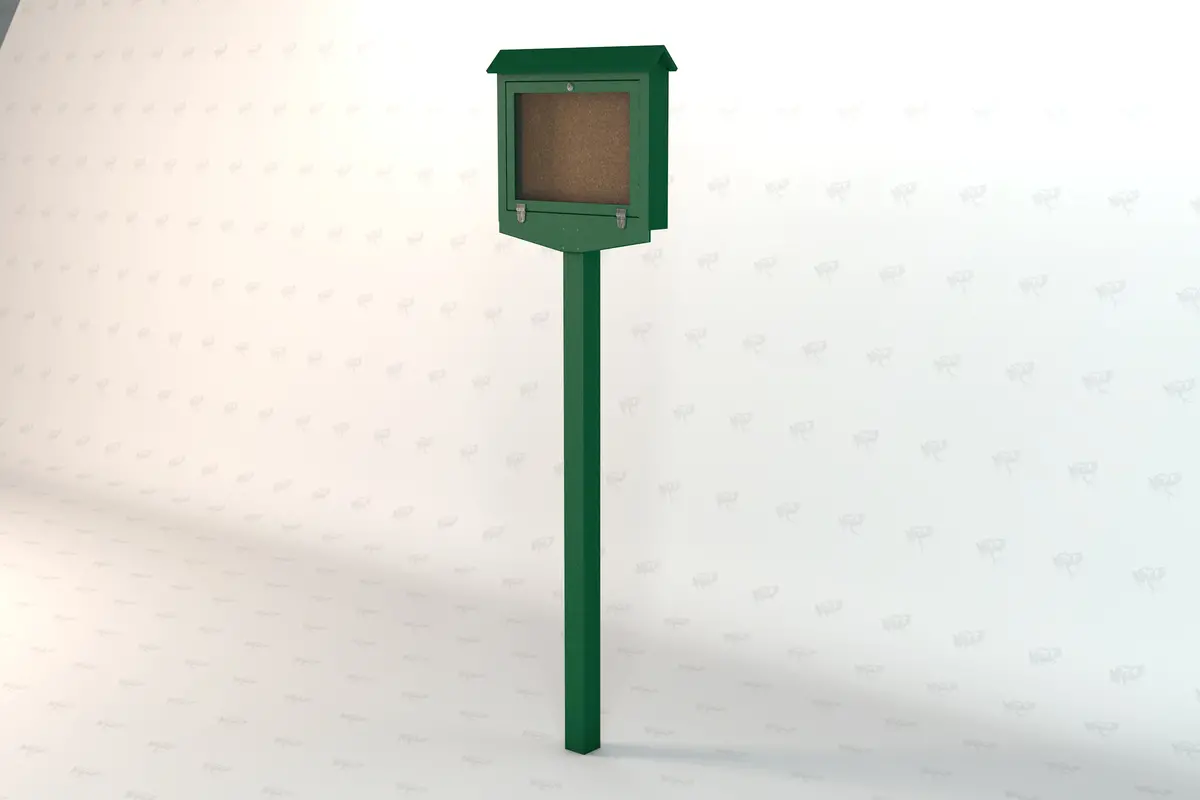 Small Recycled Plastic Hinged Message Center 4