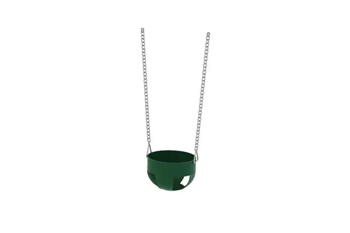 Full Bucket Seat & Galvanized Steel Chain Set 1