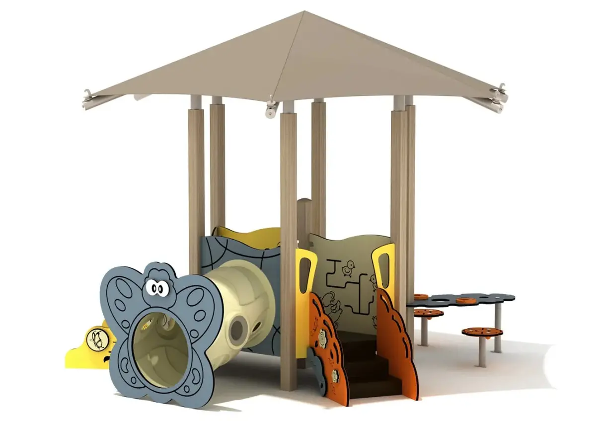 Lilac Canopy Mini Play Structure 1