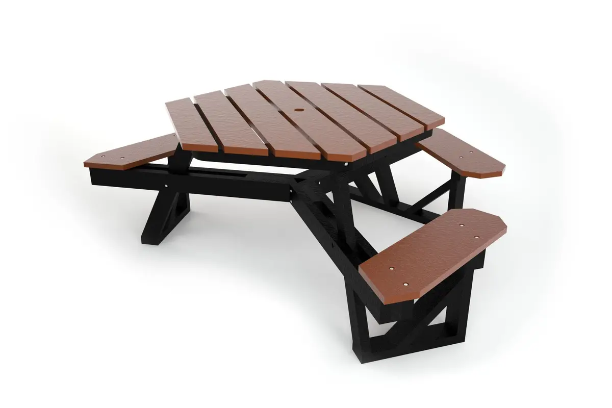 Hex Recycled Plastic Picnic Table 5