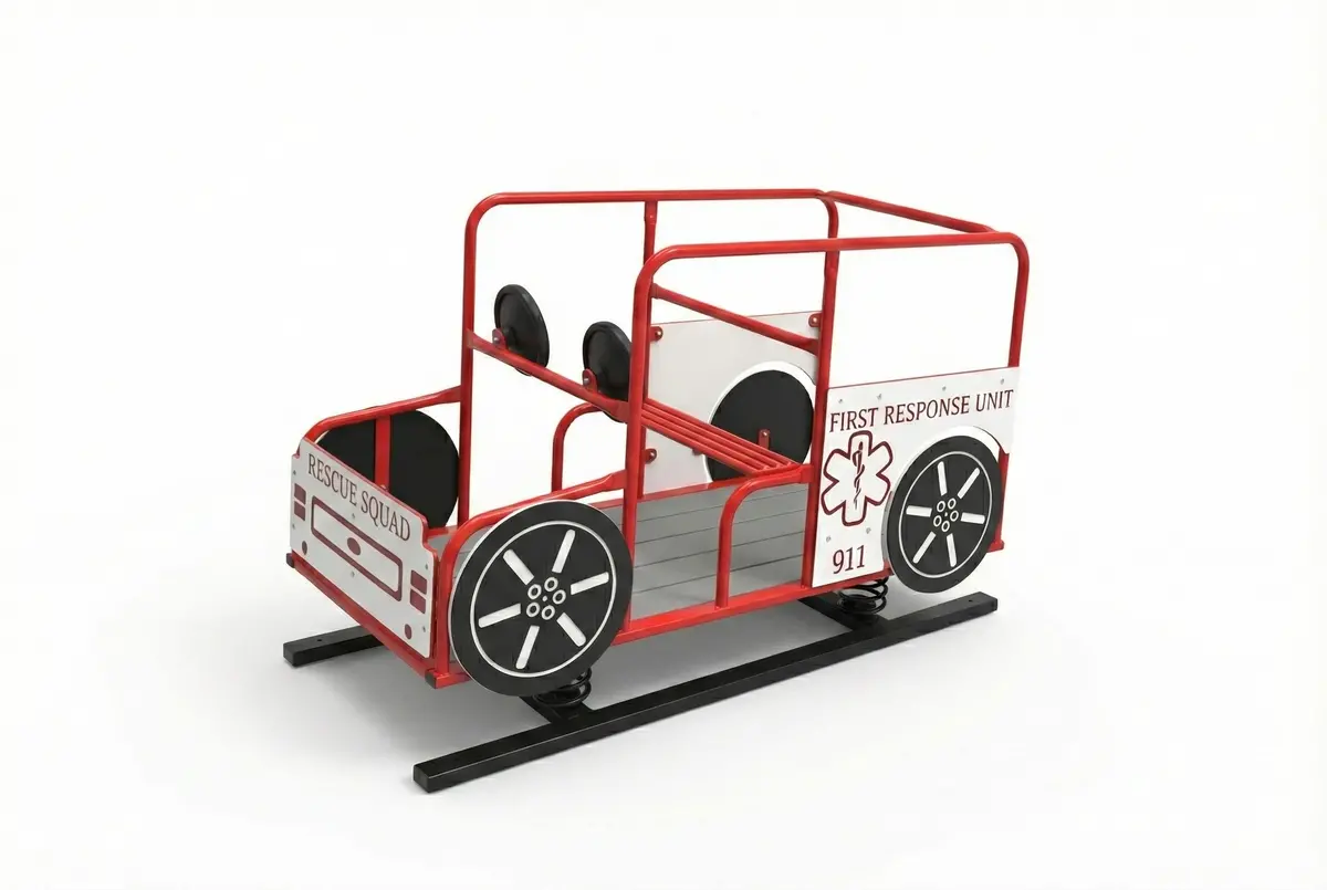 Rescue Truck Multi Passenger Spring Rider 1