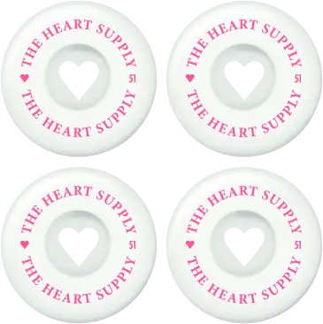 Heart Supply Clean Heart Skateboard Wheels 4-Pack 1