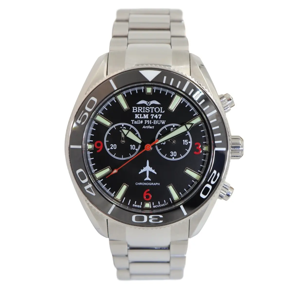 747 Tribute - Stainless Steel, Black Dial 1
