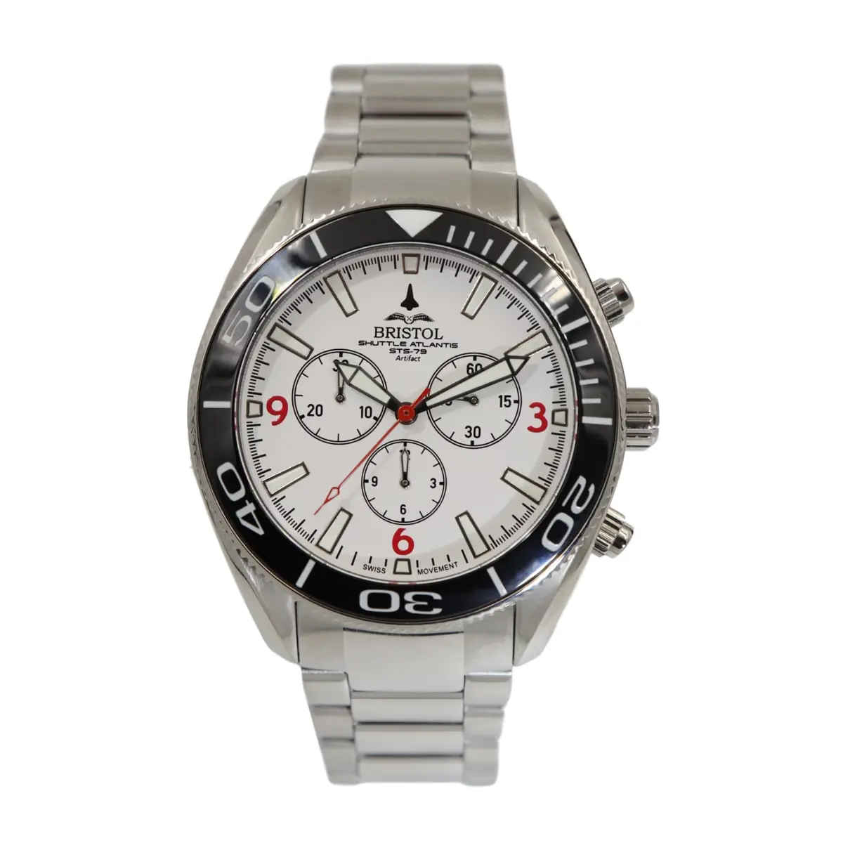 Space Shuttle Atlantis Tribute - Stainless Steel, White Dial 1
