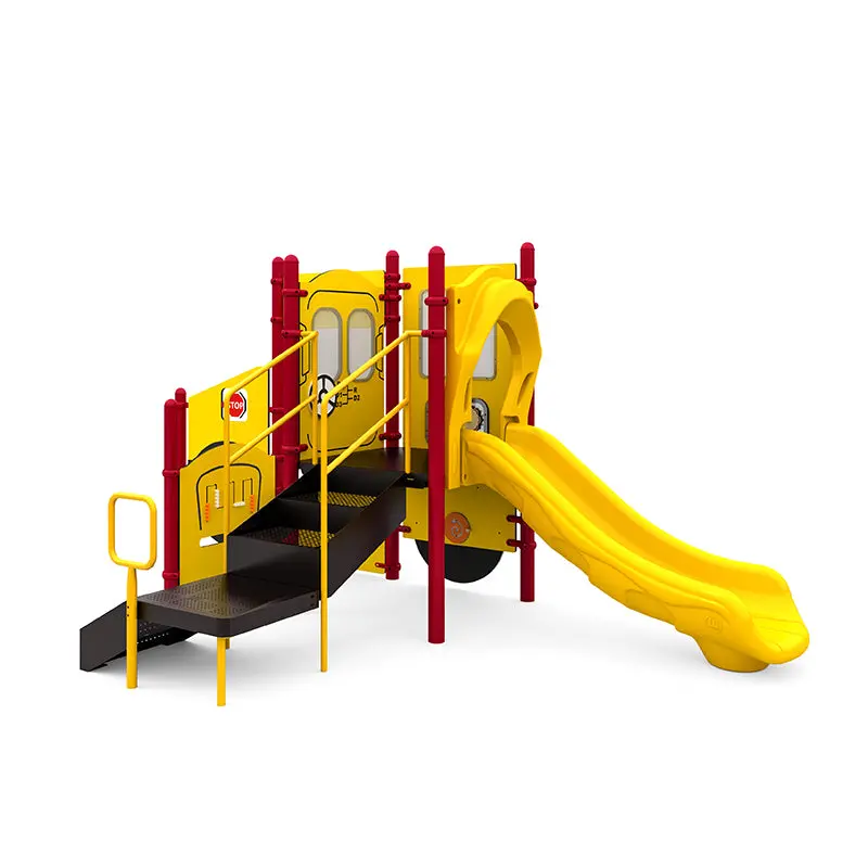 Kidzbus School Bus With Slide 1