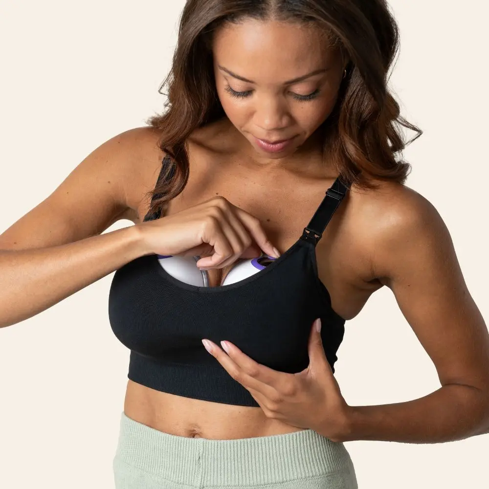 Discreetduo™ Wearable Pump + Kindred Bravely For Lansinoh Wearable Pumping Bra Bundle 1
