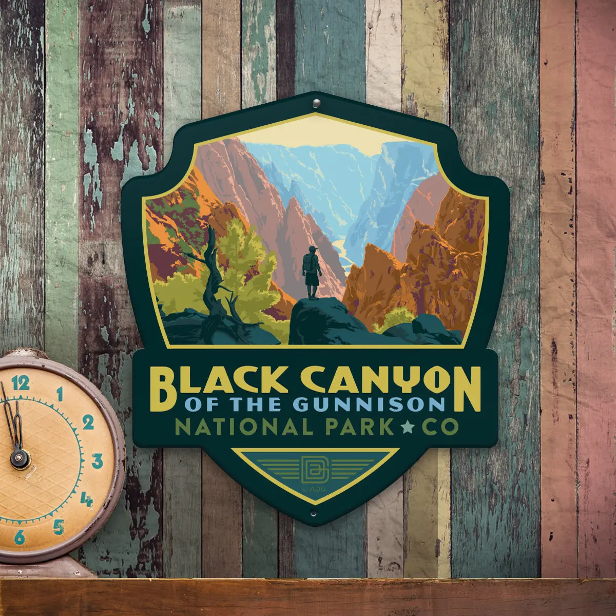 Metal Emblem Sign: Np Black Canyon Of The Gunnison National Park 1