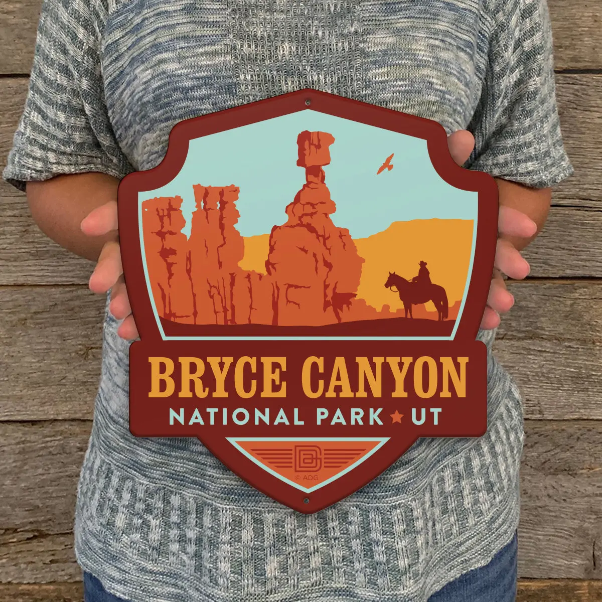 Metal Emblem Sign: Np Bryce Canyon National Park 1