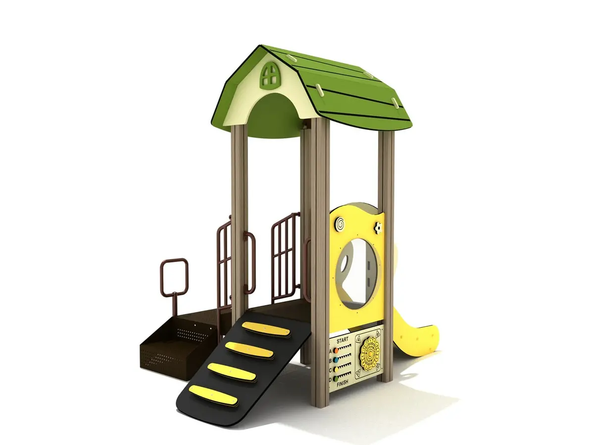 Peach Oak Canopy Quest Play Structure 1