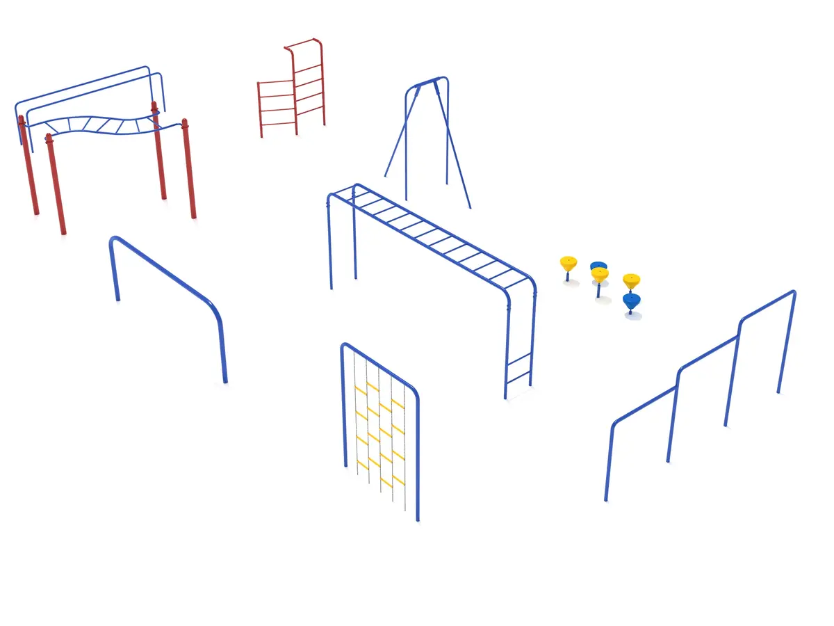 9 Piece Advanced Kids Gym Course 1