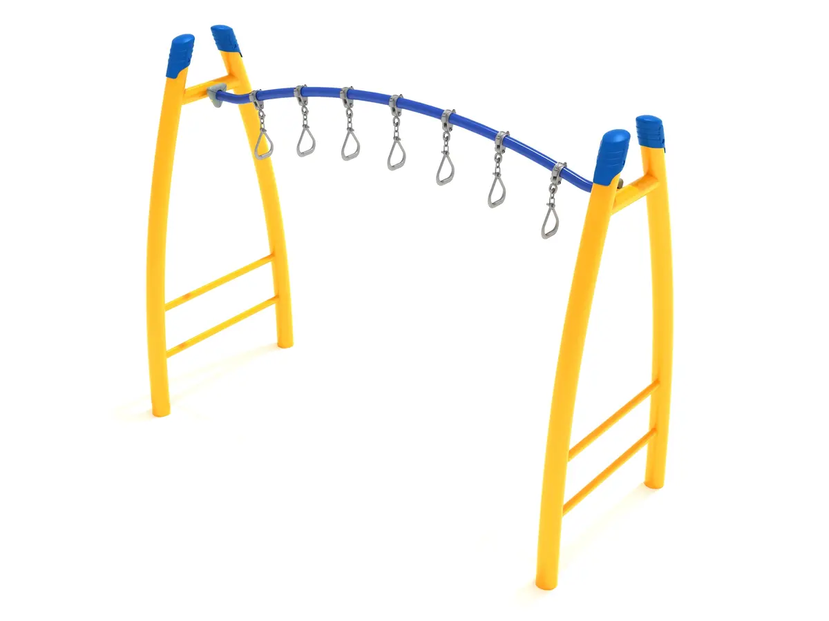 Curved Post Curved Overhead Swinging Ring Ladder 1
