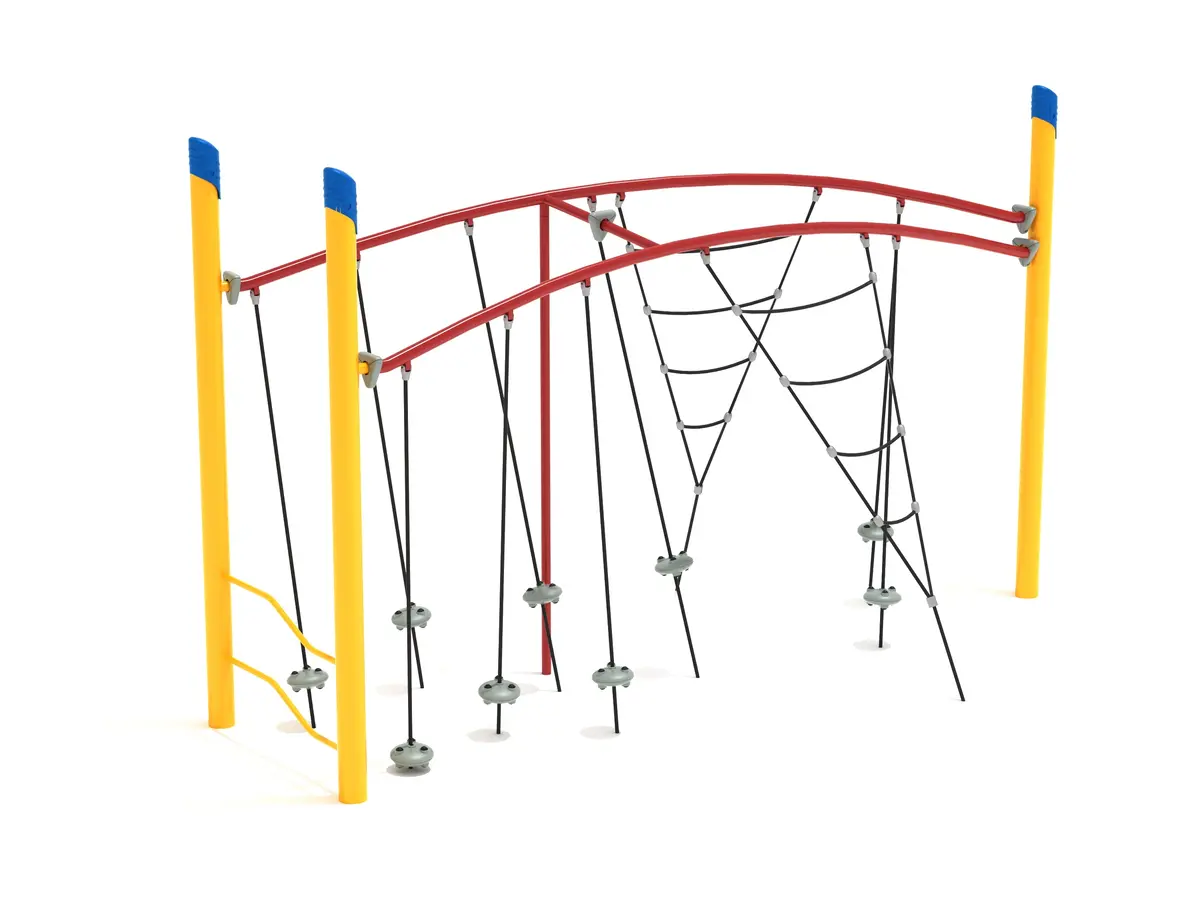 Single Post Double Tilted Lily Pad Bridge With Net Attachment 1