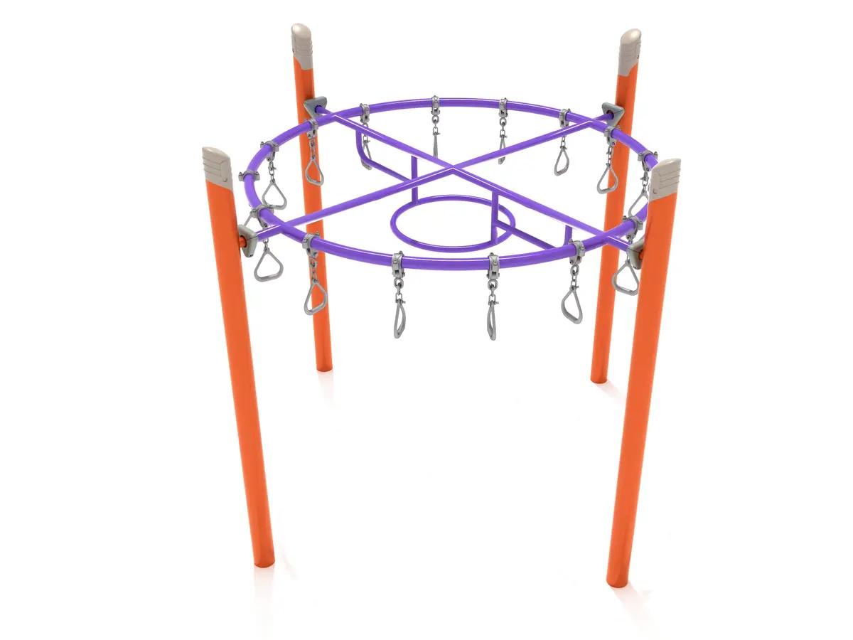 Single Post Circle Overhead Swinging Ring Ladder 1
