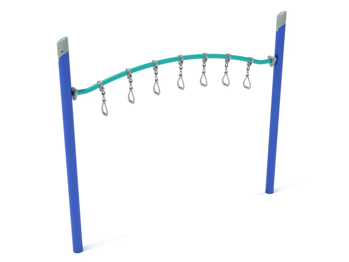 Single Post Curved Overhead Swinging Ring Ladder 1