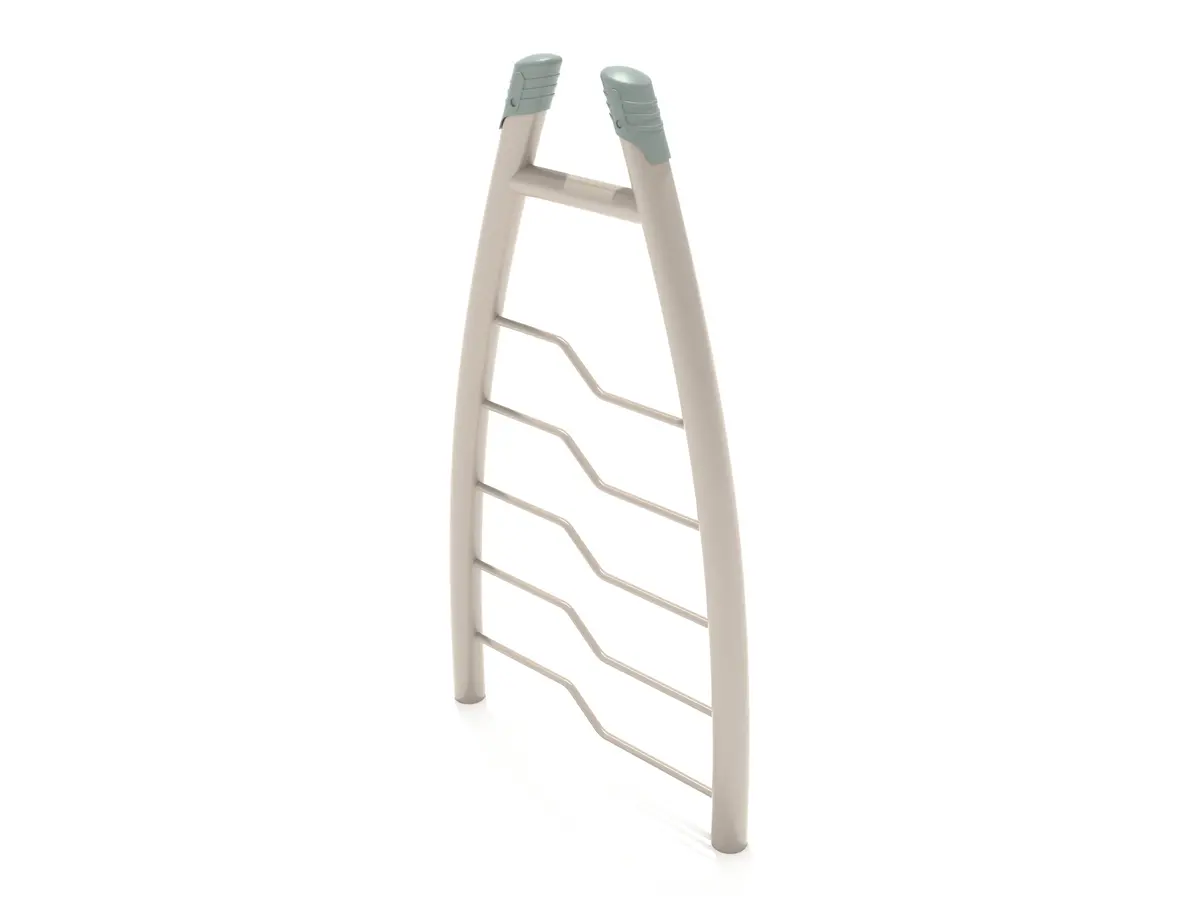 Curved Post Bent Rung Vertical Ladder 1