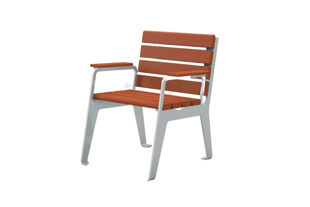 Plaza Recycled Plastic Park Chair 1