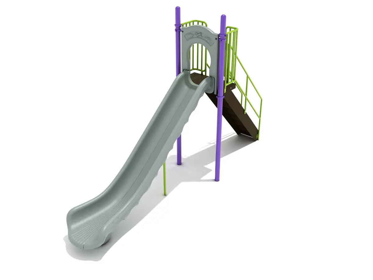 Single Piece Straight Slide 6 Foot Deck 1
