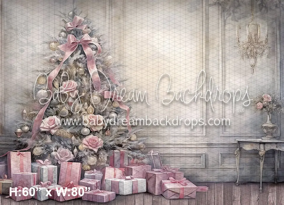 Pink Ink Wash Christmas (Wm) 1