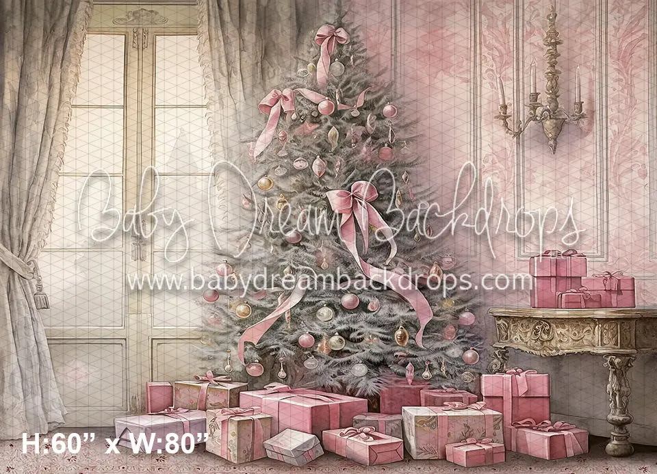 Pink Ink Wash Christmas Ii (Wm) 1