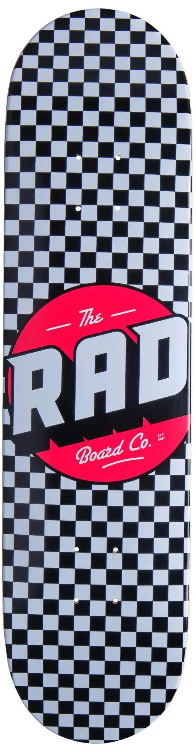 Rad Checker Skateboard Deck 3