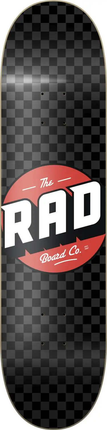 Rad Checker Graphic Skateboard Deck - Image 3
