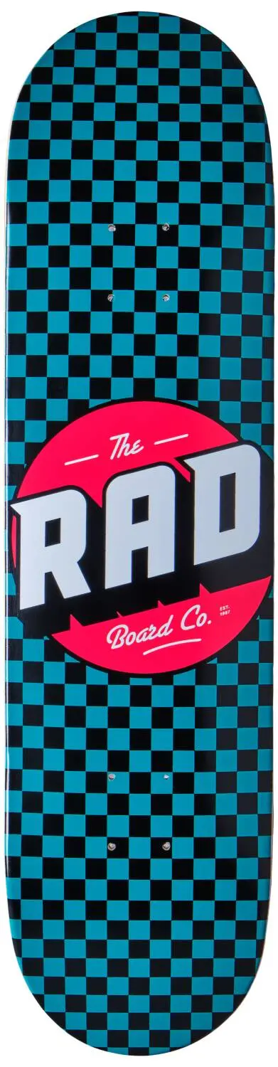 Rad Checker Skateboard Deck 3