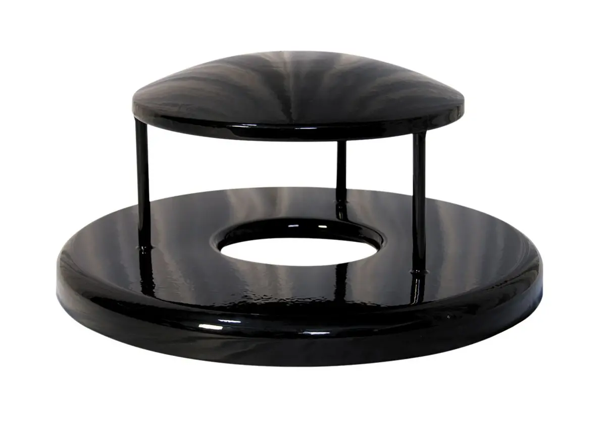 Rain Bonnet Trash Receptacle Lid 1