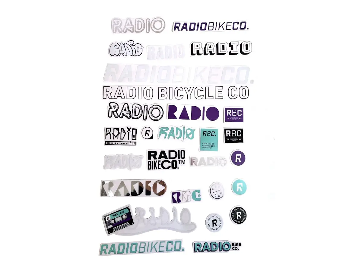 Radio Bikes Sticker Set 1