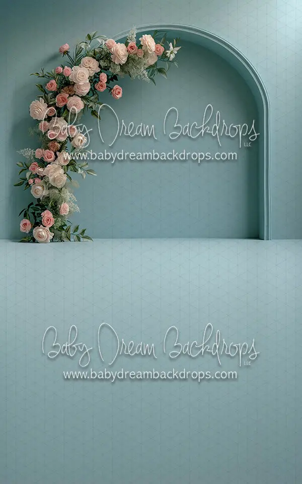 Robin Floral Arch Drapery – Right Sweep (Medium)