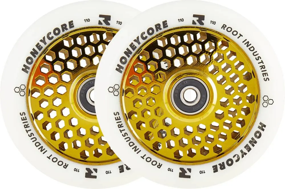 Root Honeycore White 110Mm 2-Pack Pro Scooter Wheels 3