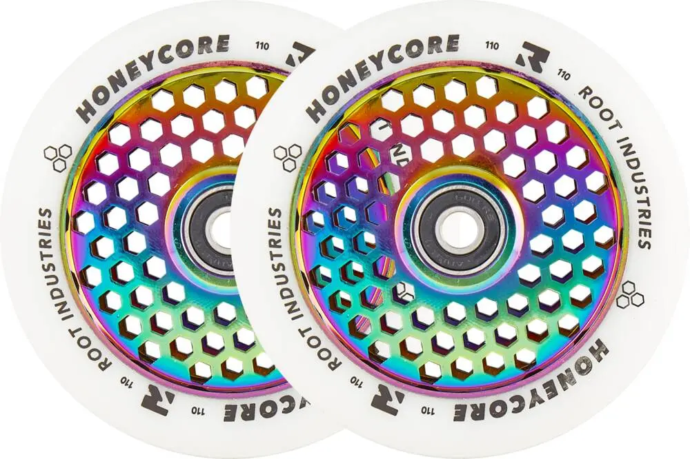 Root Honeycore White 110Mm 2-Pack Pro Scooter Wheels 3