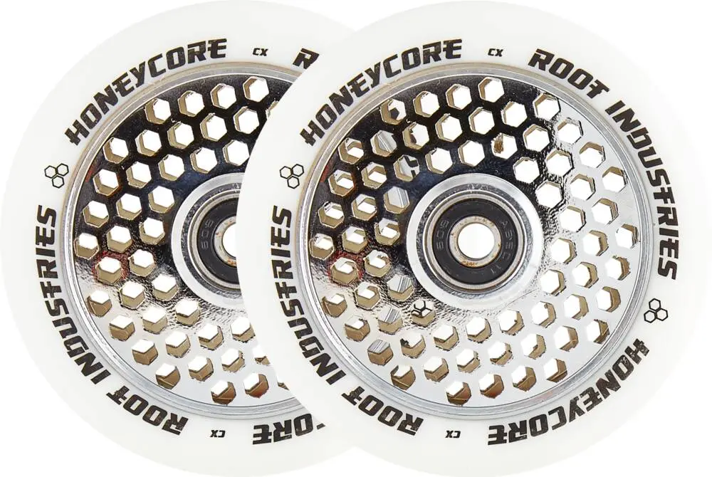 Root Honeycore White 110Mm 2-Pack Pro Scooter Wheels 4