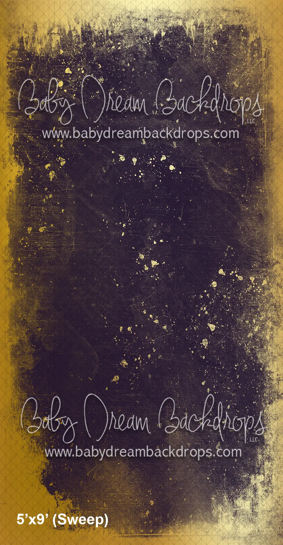 Sweeps Gold Grunge In Eggplant (Wm) 1