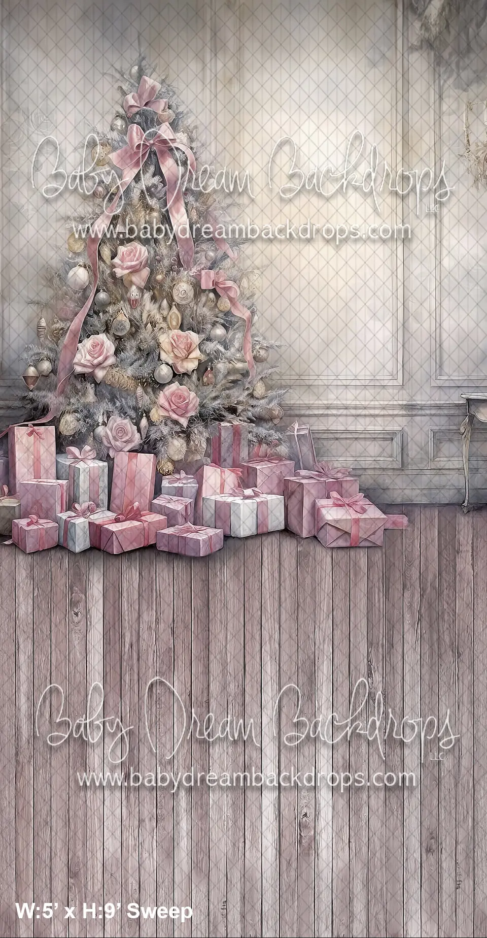 Sweeps Pink Ink Wash Christmas (Wm) 1