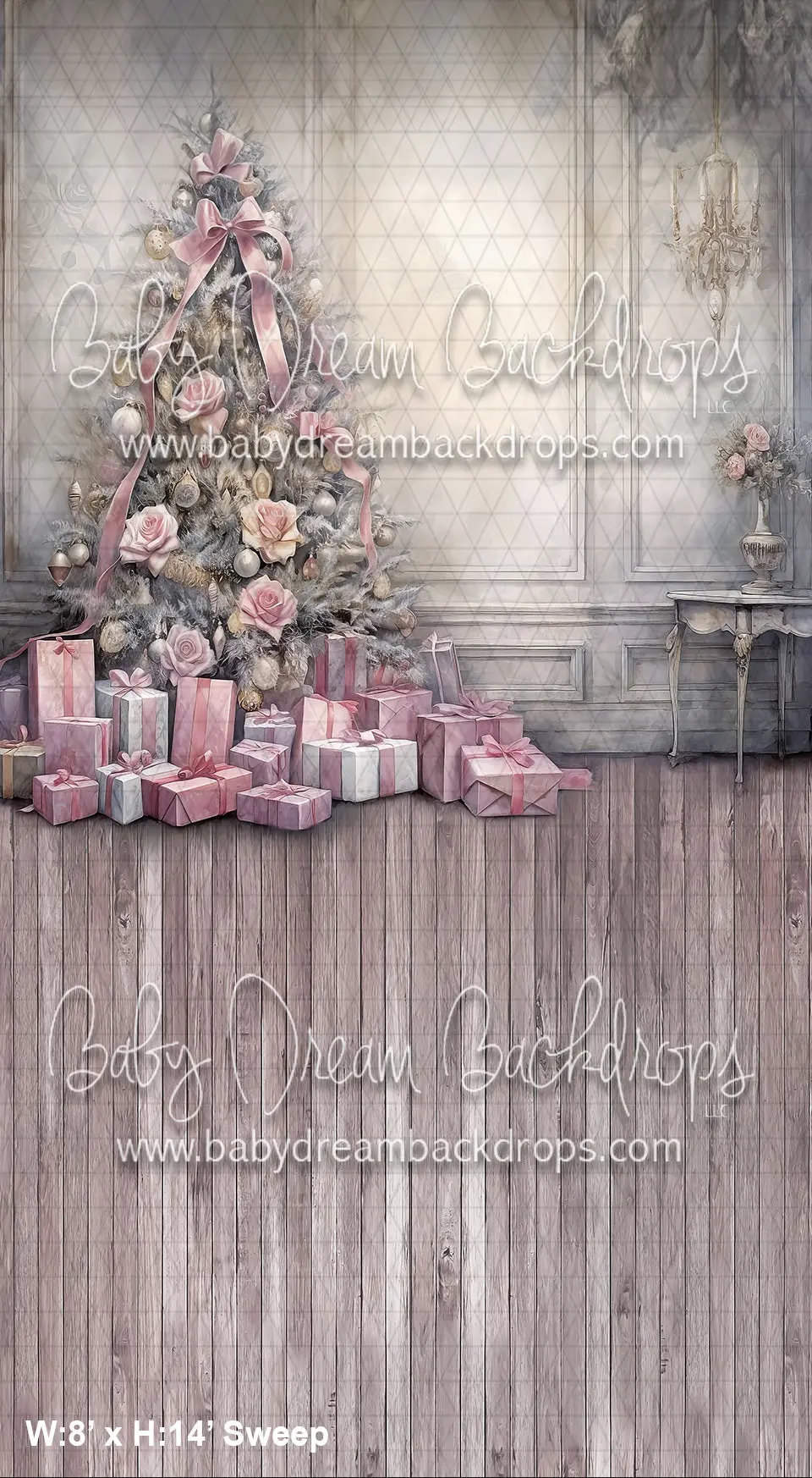 X Drop Sweeps Pink Ink Wash Christmas (Wm) 1
