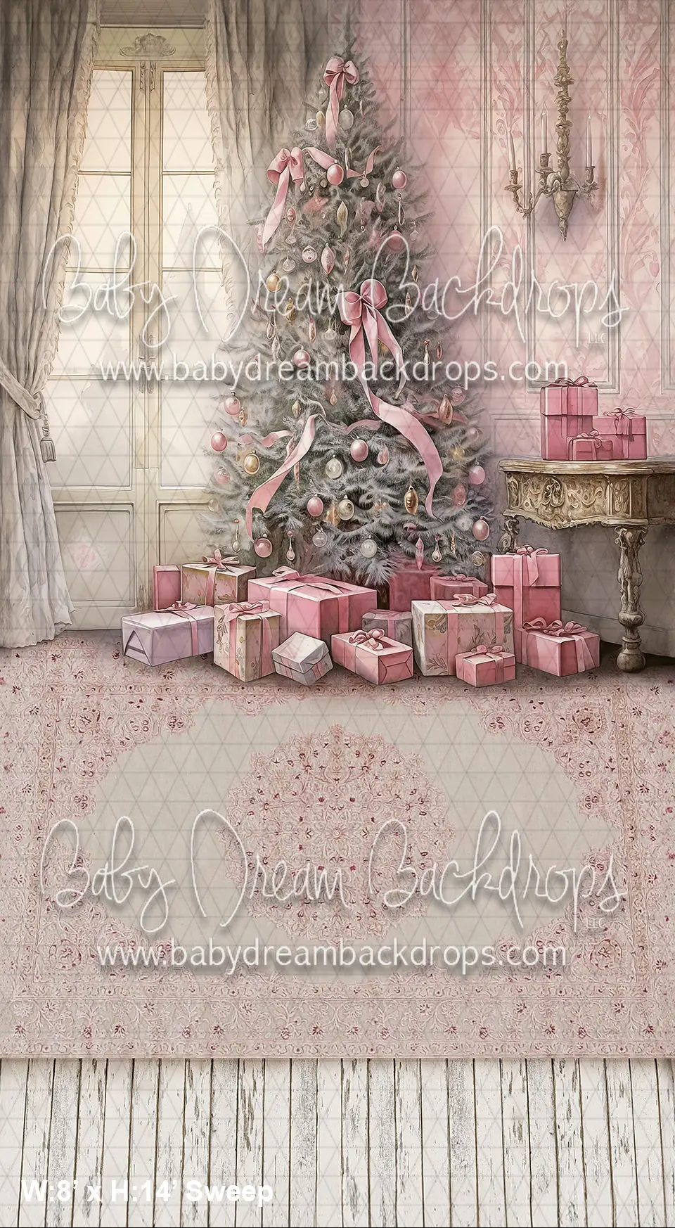 X Drop Sweeps Pink Ink Wash Christmas Ii (Wm) 1