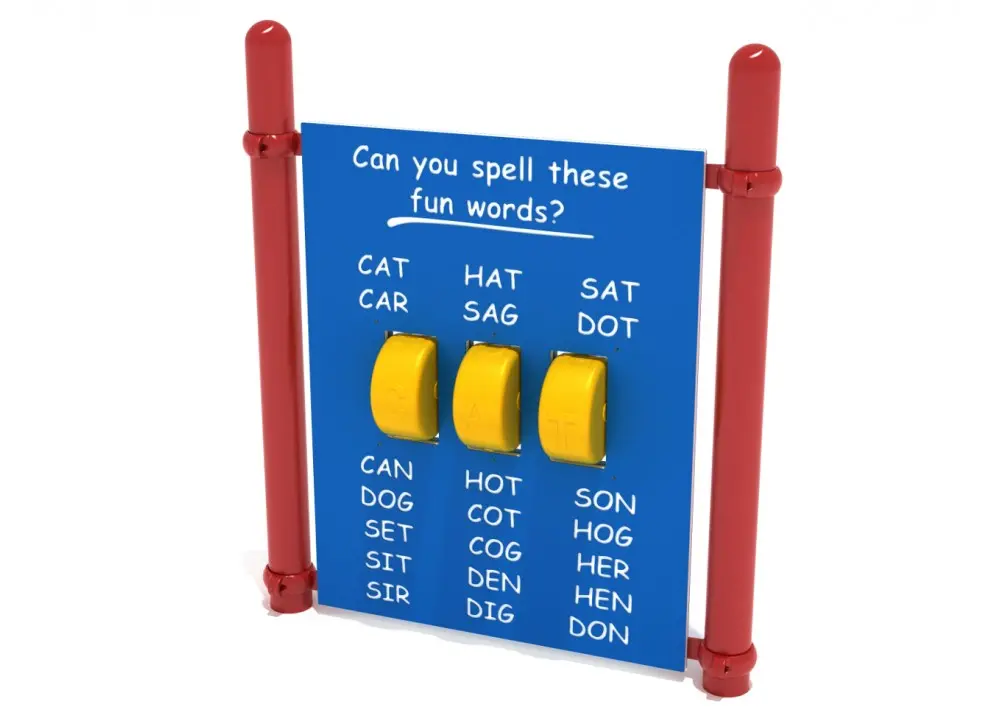 Freestanding Spelling Panel With Posts 1