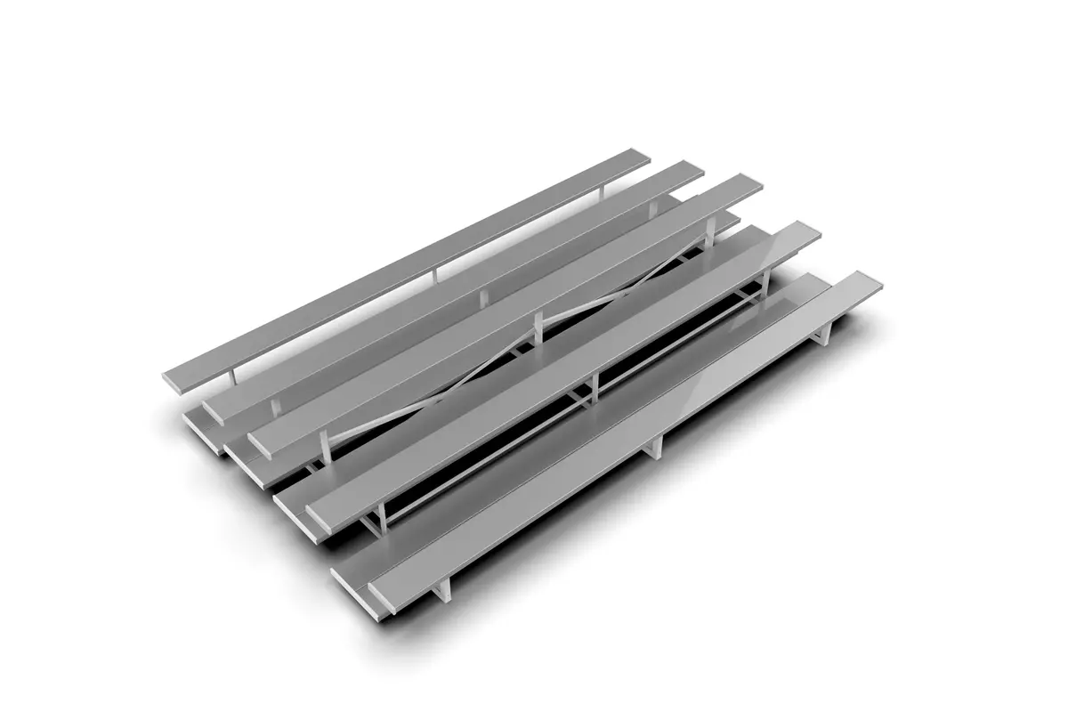 3 Row Tiered Back-To-Back Preferred Bleachers 1